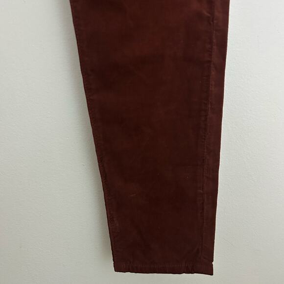 AG Adriano Goldschmied The Farrah Skinny Ankle Corduroy Rust 27 NWOT - Picture 4 of 10